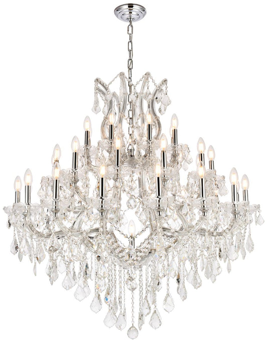Maria Theresa 37 Lt Chrome Chandelier Clear