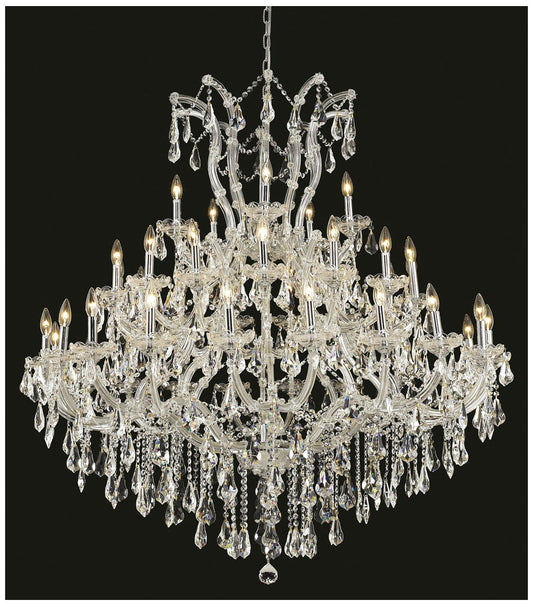 Maria Theresa 41 Lt Chrome Chandelier Clear