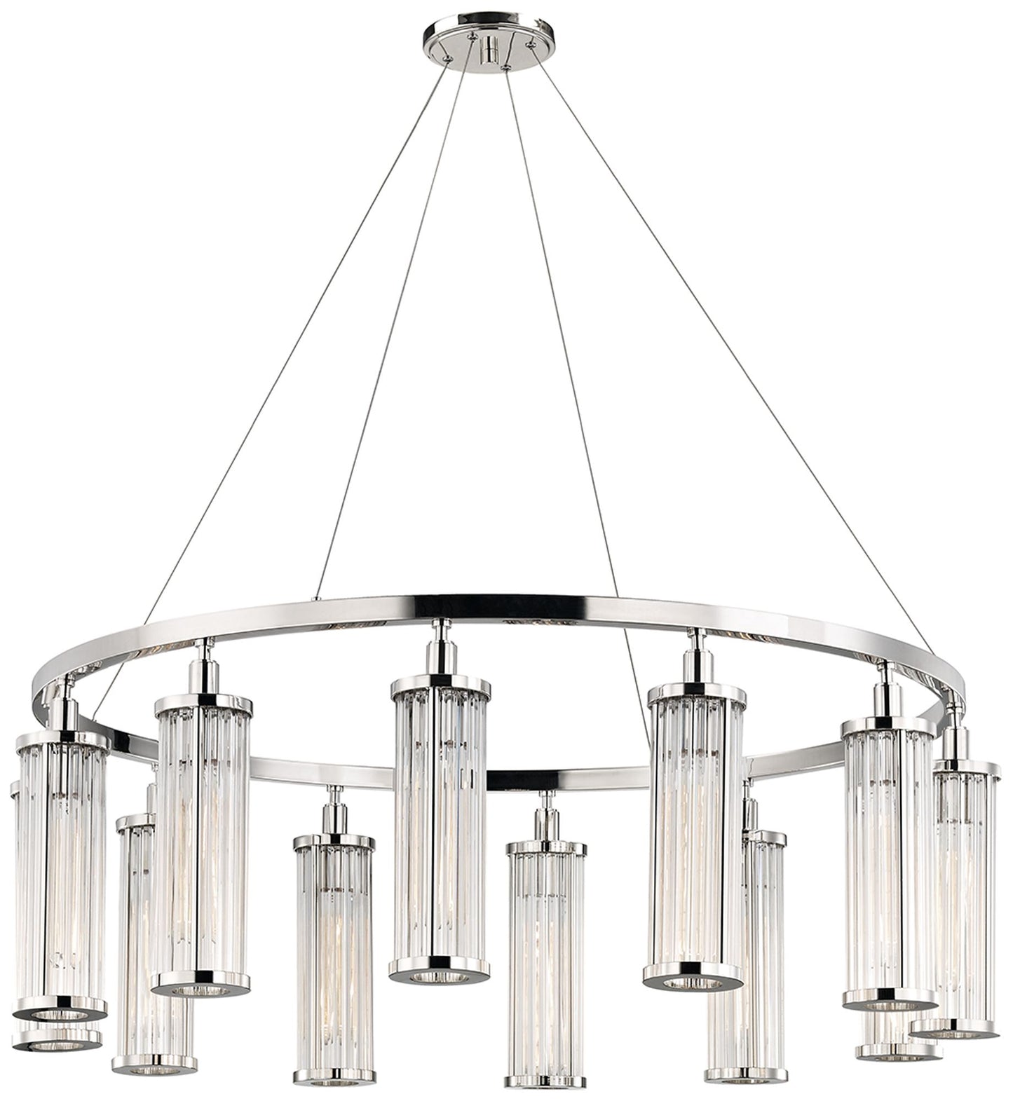 Marley 12 Light Pendant Polished Nickel