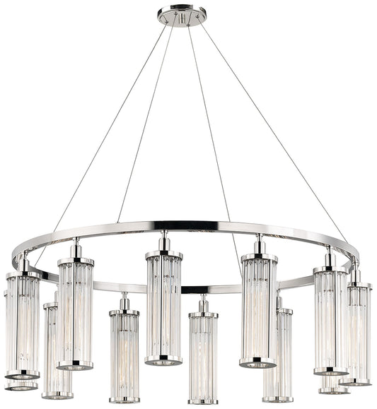 Marley 12 Light Pendant Polished Nickel