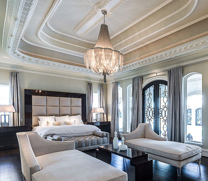 Maxim Chantilly 34" Wide Nickel Jewelry Chain Chandelier