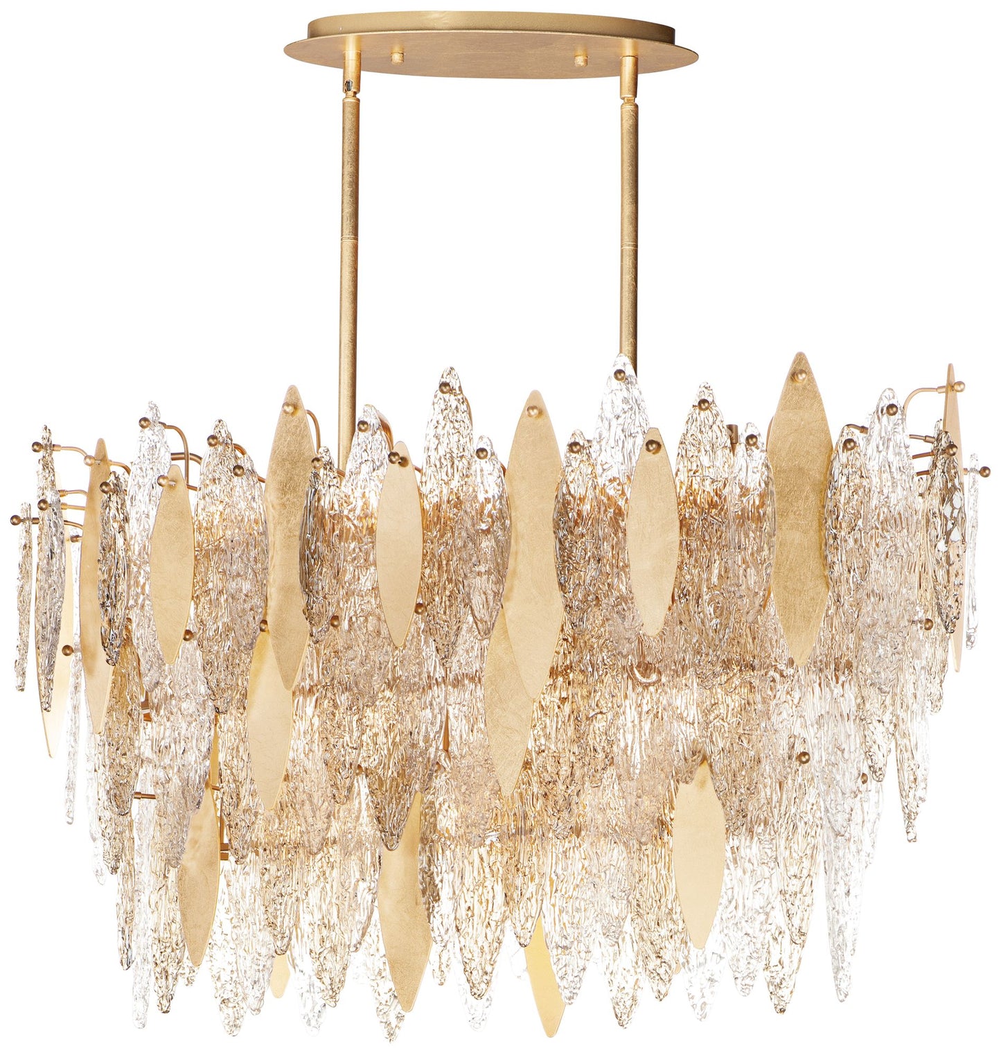 Maxim Majestic 39 1/2"W Gold Leaf Island Pendant Chandelier