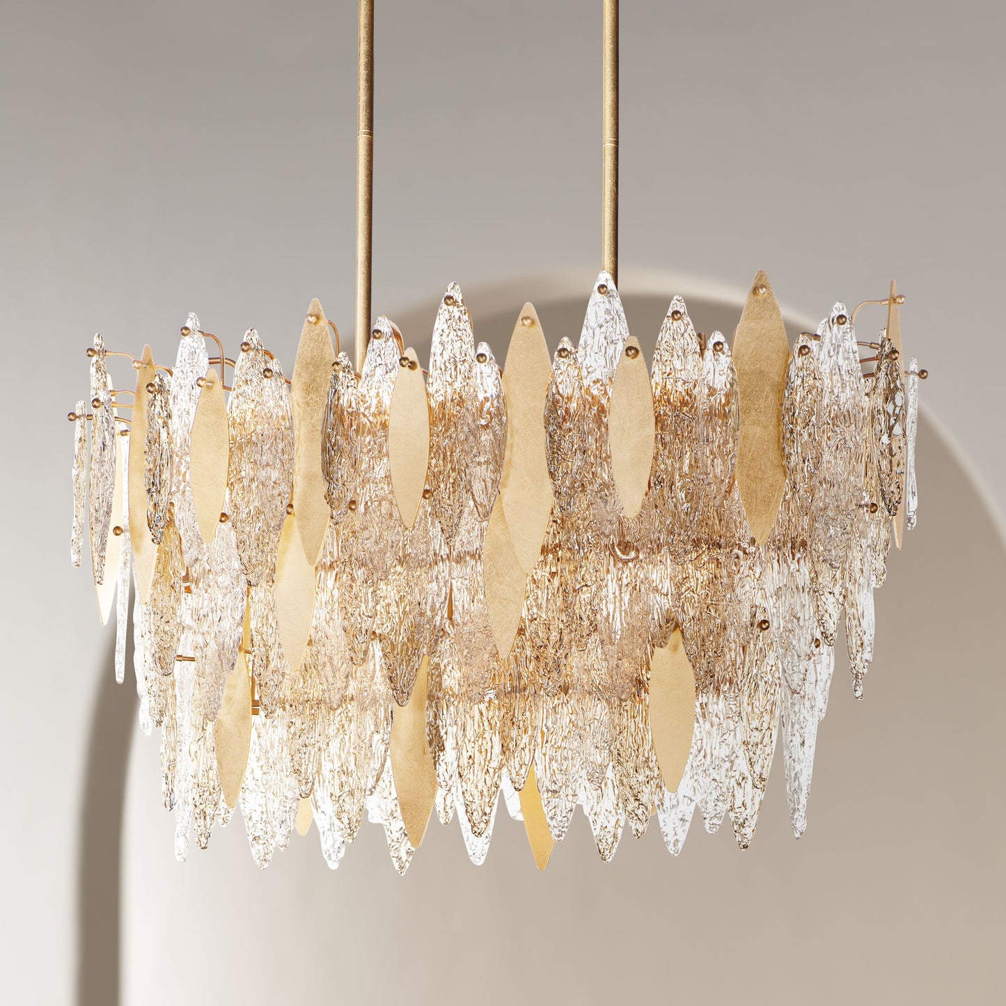 Maxim Majestic 39 1/2"W Gold Leaf Island Pendant Chandelier