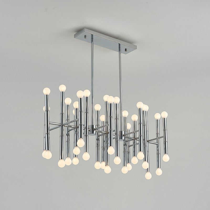 Modeen design simple style beautiful chrome 42 lights chandelier
