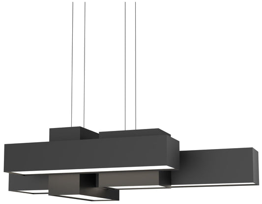 Metro 37" Long Black Pendant 0-10V LED