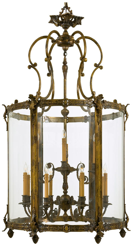 Metropolitan 12-Light 31.1-in Oxide Brass Pendant with Clear Glass Shades