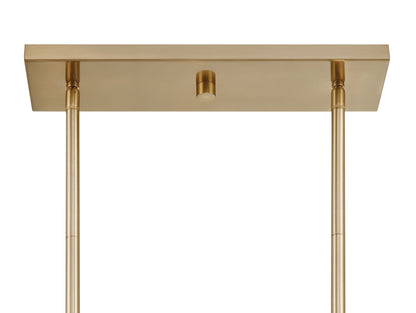 Metropolitan Bardon 5-Light 48.24-in Celeste Brass Chandelier with Shade