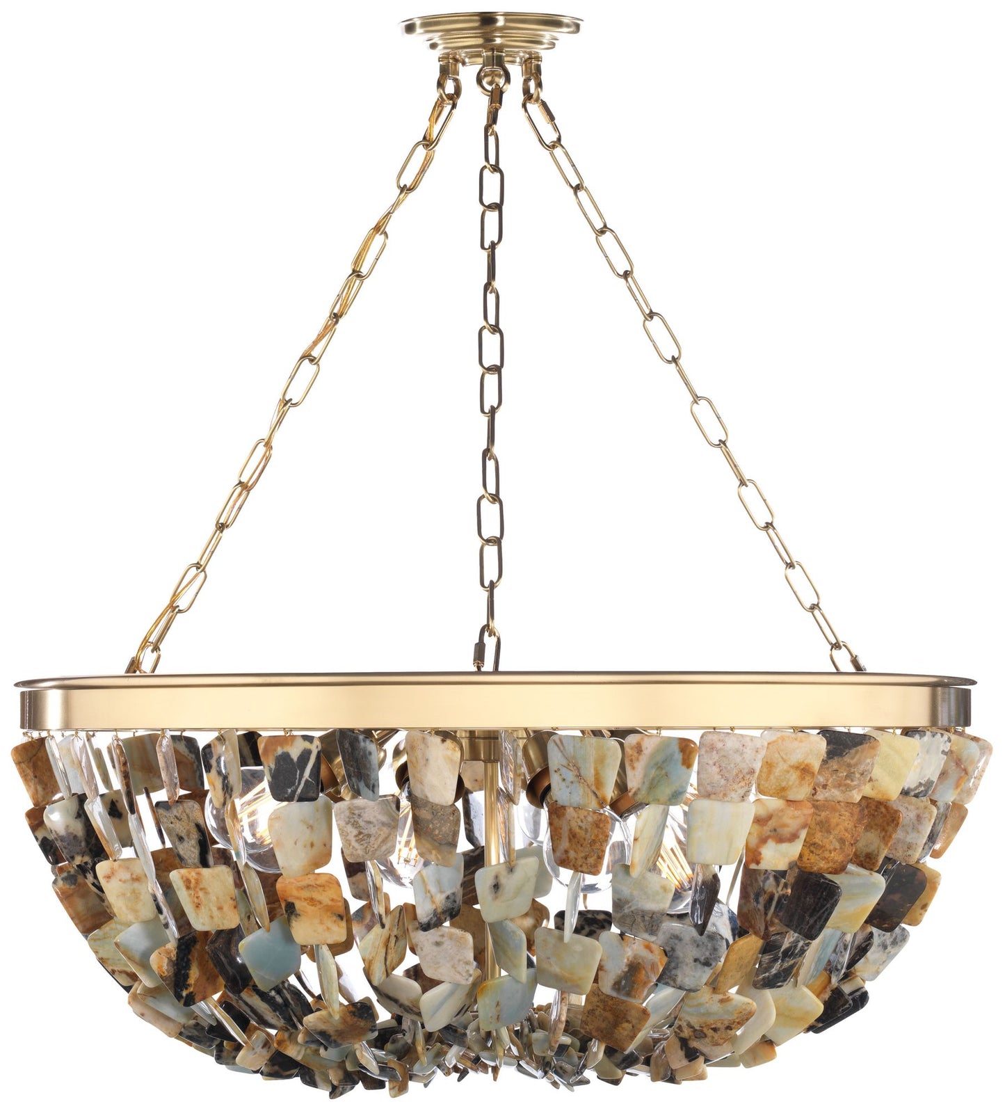 Metropolitan Flotsam 8-Light 29.5-in Brass Pendan