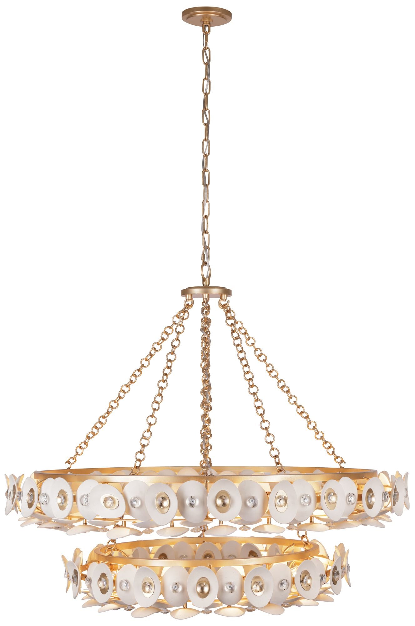 Metropolitan NIU 22-Light Fawn Gold Chandelier