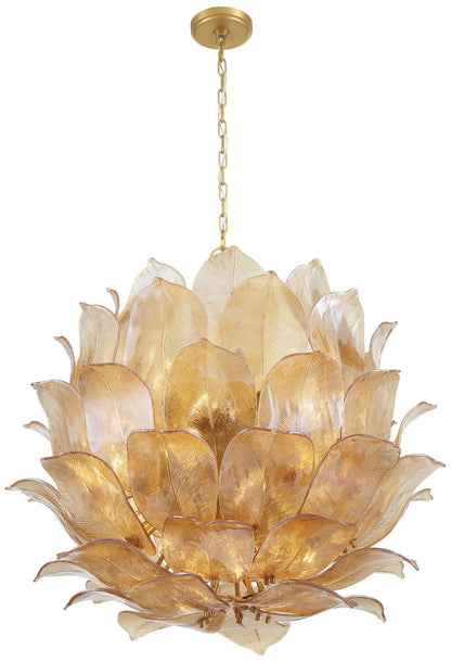 Metropolitan Orchid 24 Light 35.5-in Legacy Brass Indoor Pendant