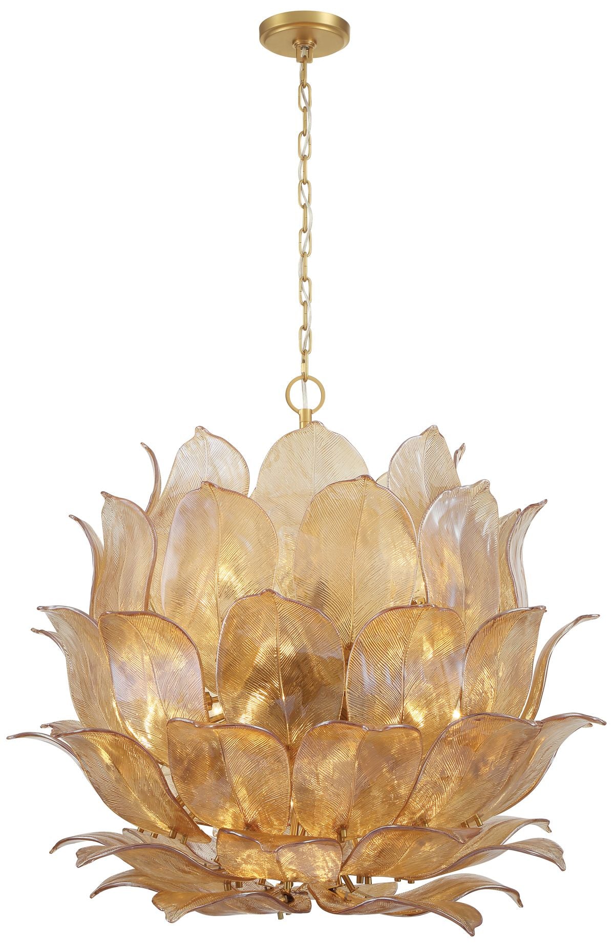 Metropolitan Orchid 24 Light 35.5-in Legacy Brass Indoor Pendant