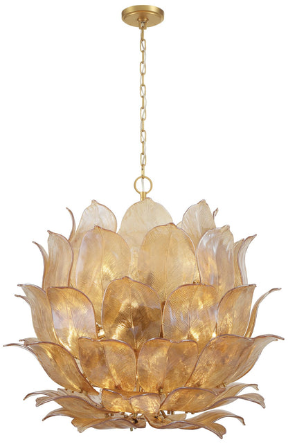 Metropolitan Orchid 24 Light 35.5-in Legacy Brass Indoor Pendant