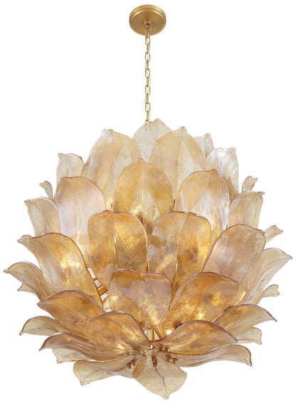 Metropolitan Orchid 24 Light 35.5-in Legacy Brass Indoor Pendant