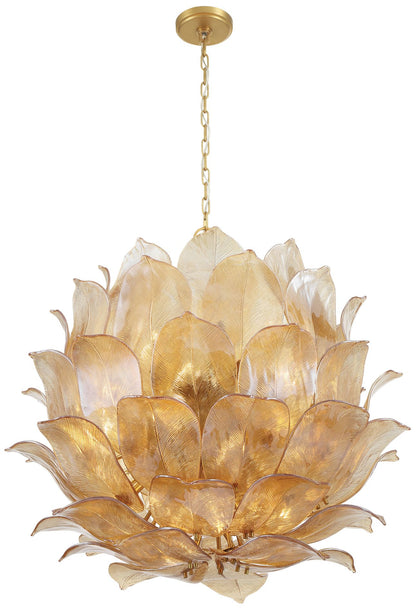 Metropolitan Orchid 24 Light 35.5-in Legacy Brass Indoor Pendant