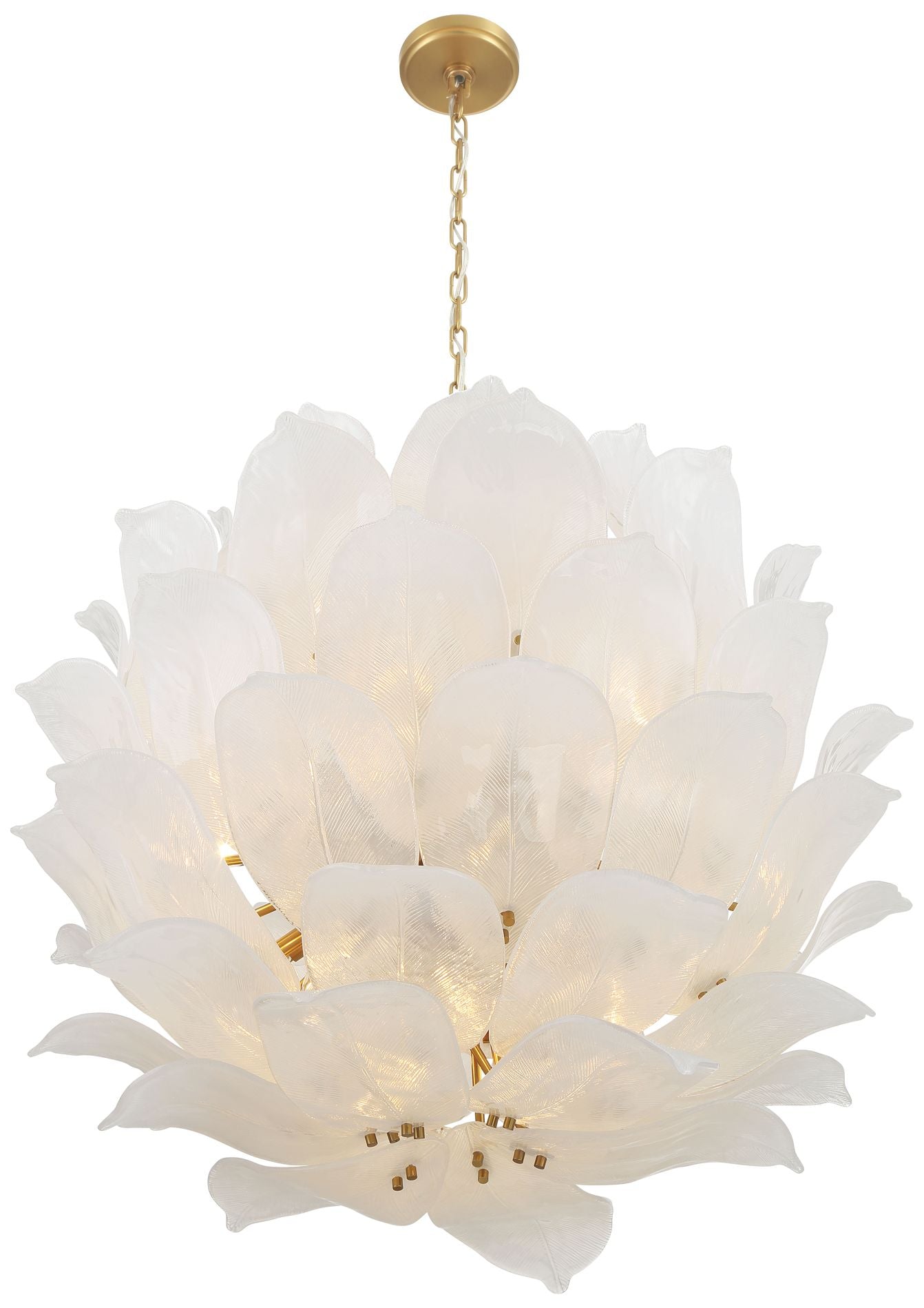 Metropolitan Orchid 24-Light 35.5-in Legacy Brass Indoor Pendant