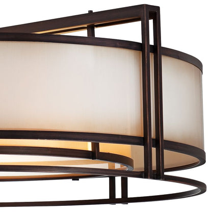 Metropolitan Underscore 36" Wide Bronze 5-Light Pendant Light