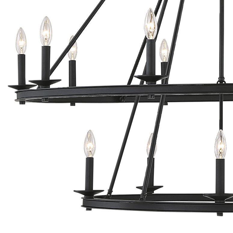 Middleton 15-Light Chandelier in Matte Black