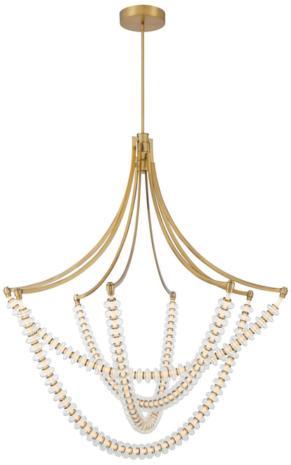 Minka-Lavery Pearl LED 49.25-in Legacy Brass Indoor Chandelier