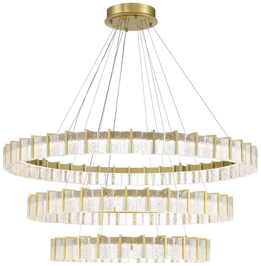Minka-Lavery Sevryn LED 34-in Soft Brass Indoor Chandelier