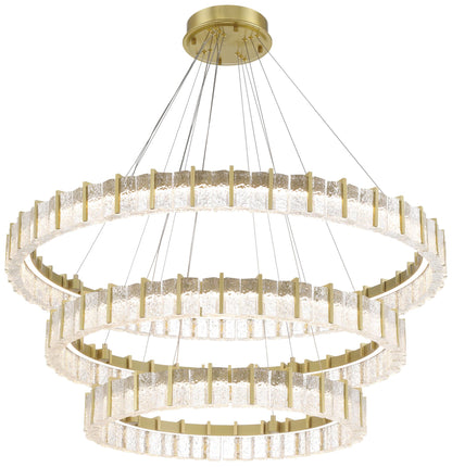Minka-Lavery Sevryn LED 34-in Soft Brass Indoor Chandelier