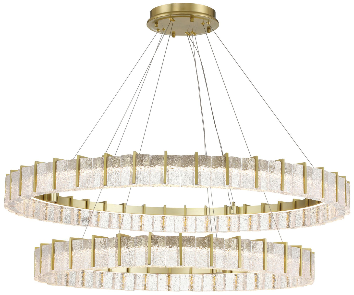 Minka-Lavery Sevryn LED 44.5-in Soft Brass Indoor Chandelier