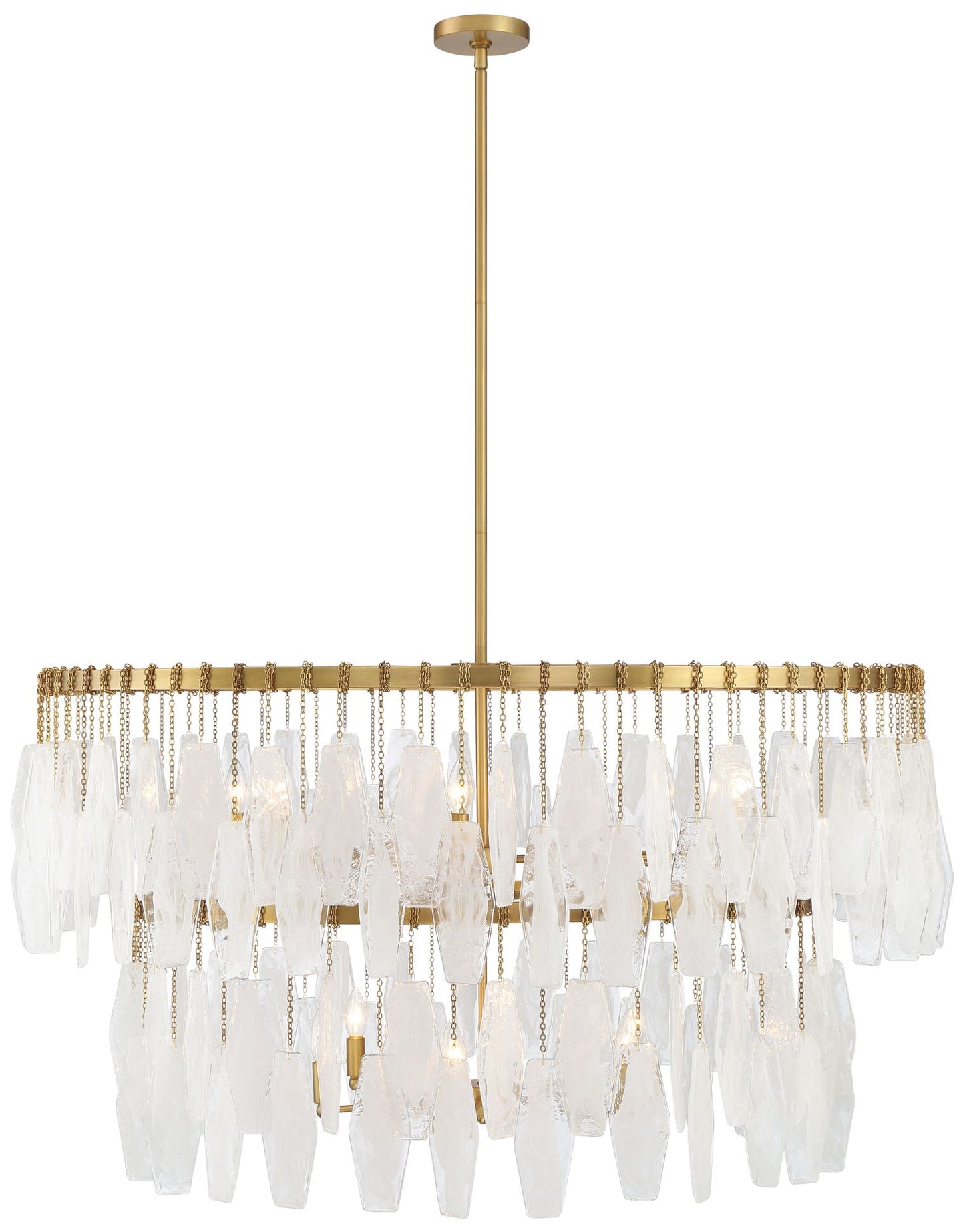 Minka-Lavery Willow 14-Light 45-in Legacy Brass Indoor Pendant