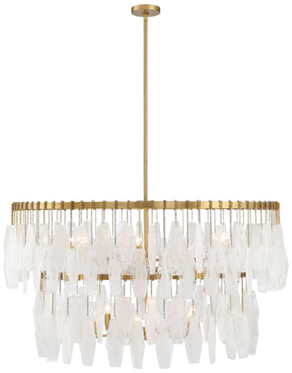 Minka-Lavery Willow 14-Light 45-in Legacy Brass Indoor Pendant