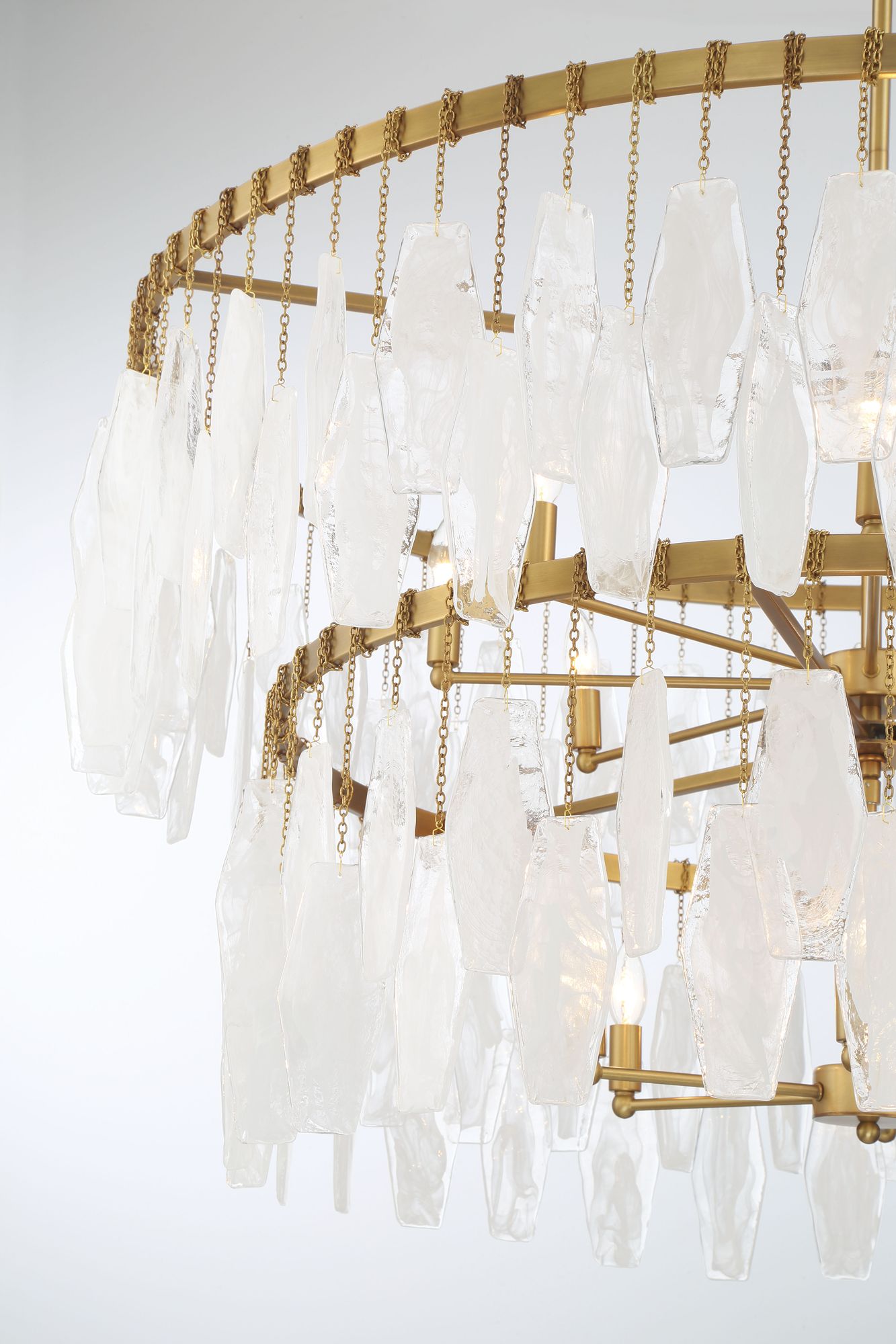 Minka-Lavery Willow 14-Light 45-in Legacy Brass Indoor Pendant