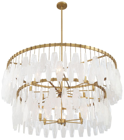 Minka-Lavery Willow 14-Light 45-in Legacy Brass Indoor Pendant