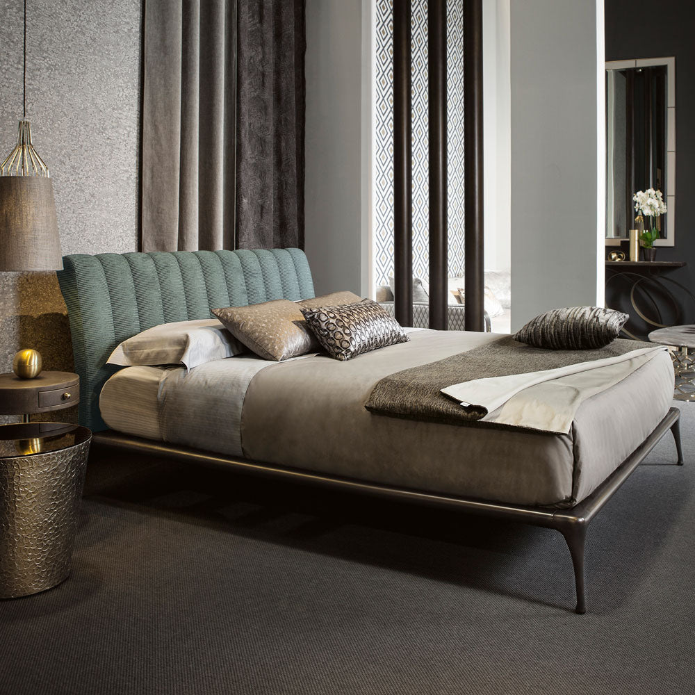 Modern Bed With Upholstered Headboard