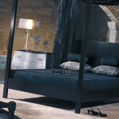 Modern Black Four Poster Bed