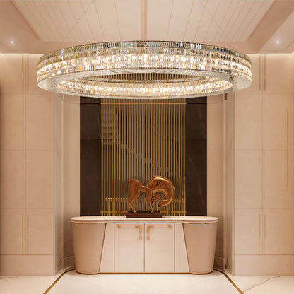 Modern Circular Crystal Chandelier