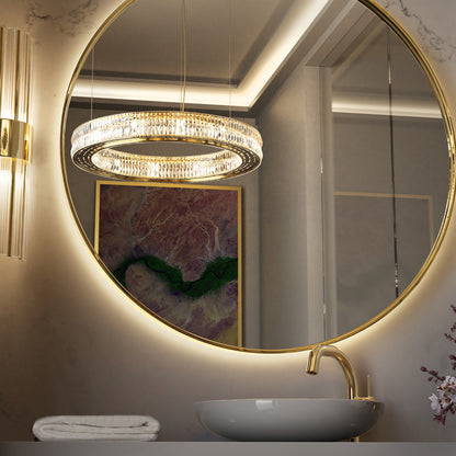 Modern Circular Crystal Chandelier