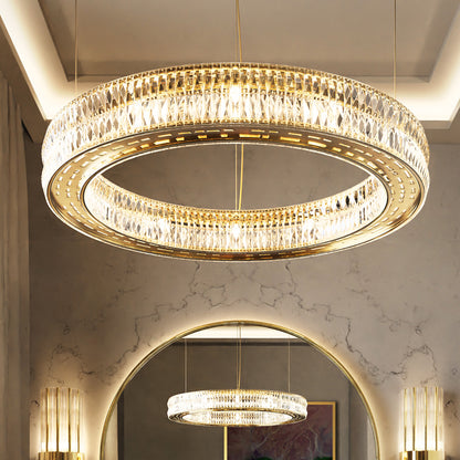 Modern Circular Crystal Chandelier