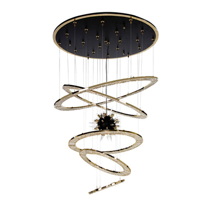 Modern Crystal Ring Chandelier