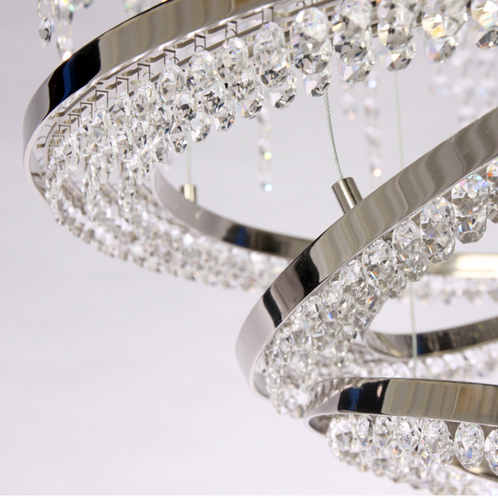 Modern Crystal Ring Chandelier