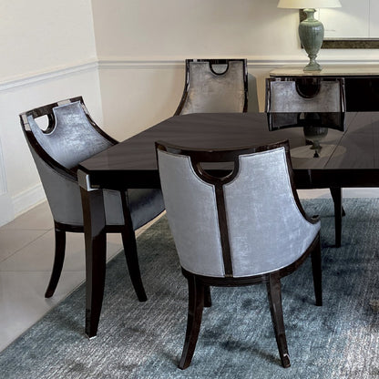 Modern Dark Walnut Dining Table