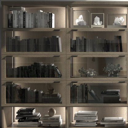 Modern Elegant Wooden Bookcase