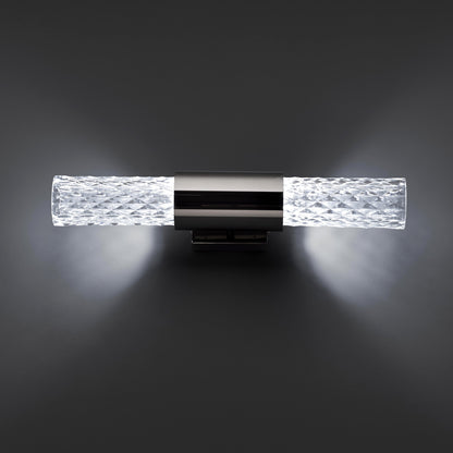 Modern Faceted Crystal Wall Light