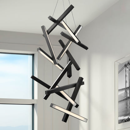 Modern Forms Chaos 31" Wide Black LED Pendant Light