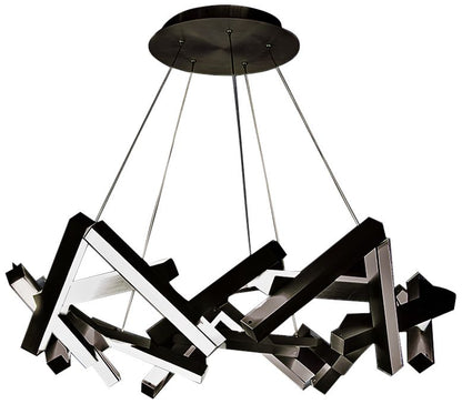 Modern Forms Chaos 34" Wide Black 21-Light LED Chandelier