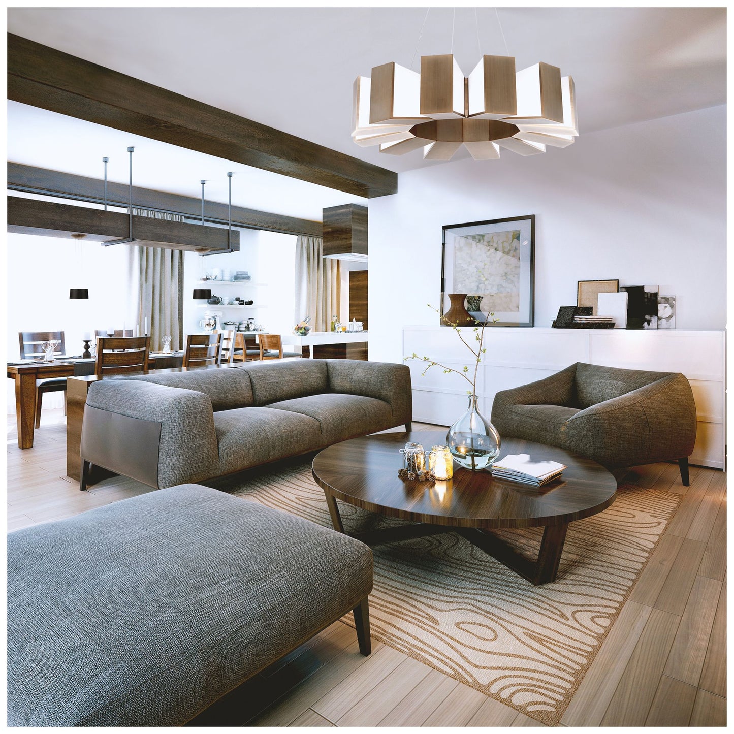 Modern Forms Chronos Aged Brass 3000K