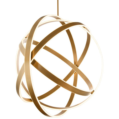 Modern Forms Kinetic 38" Wide Aged Brass LED Pendant Light