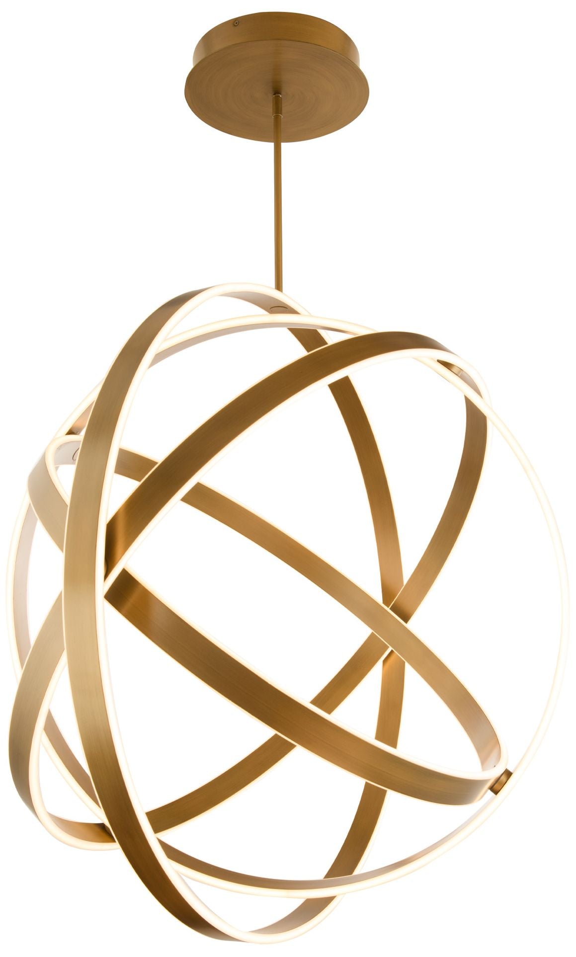 Modern Forms Kinetic 38" Wide Aged Brass LED Pendant Light