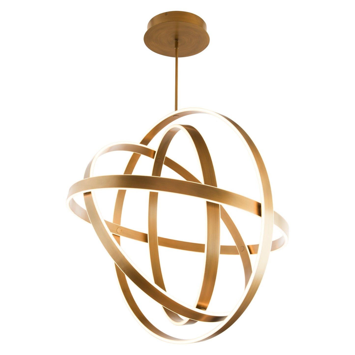 Modern Forms Kinetic 38" Wide Aged Brass LED Pendant Light