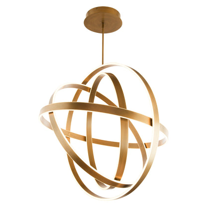Modern Forms Kinetic 38" Wide Aged Brass LED Pendant Light
