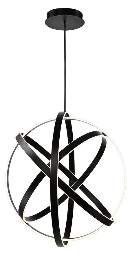 Modern Forms Kinetic 38" Wide Black 4-Light LED Pendant