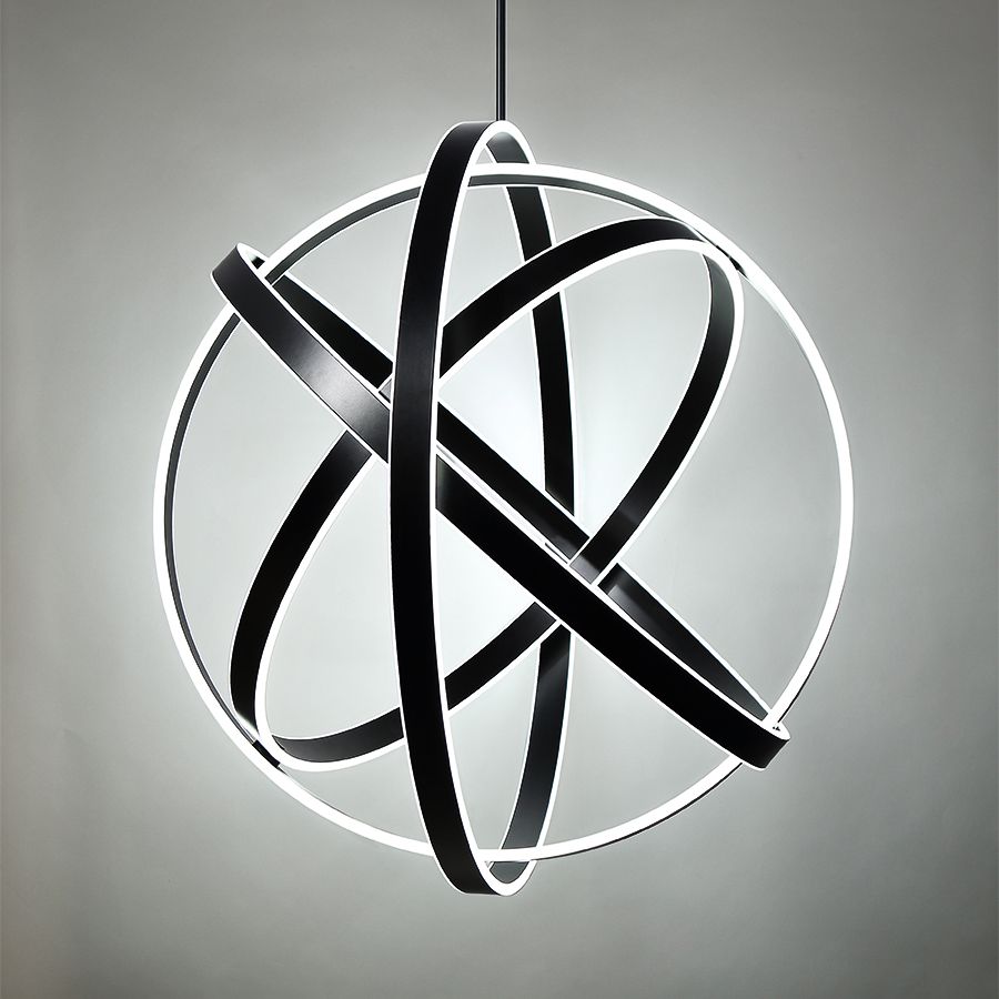 Modern Forms Kinetic 38" Wide Black 4-Light LED Pendant