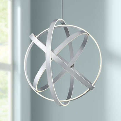 Modern Forms Kinetic 38" Wide Titanium Finish Modern LED Orb Pendant