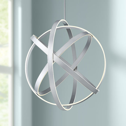 Modern Forms Kinetic 38" Wide Titanium Finish Modern LED Orb Pendant